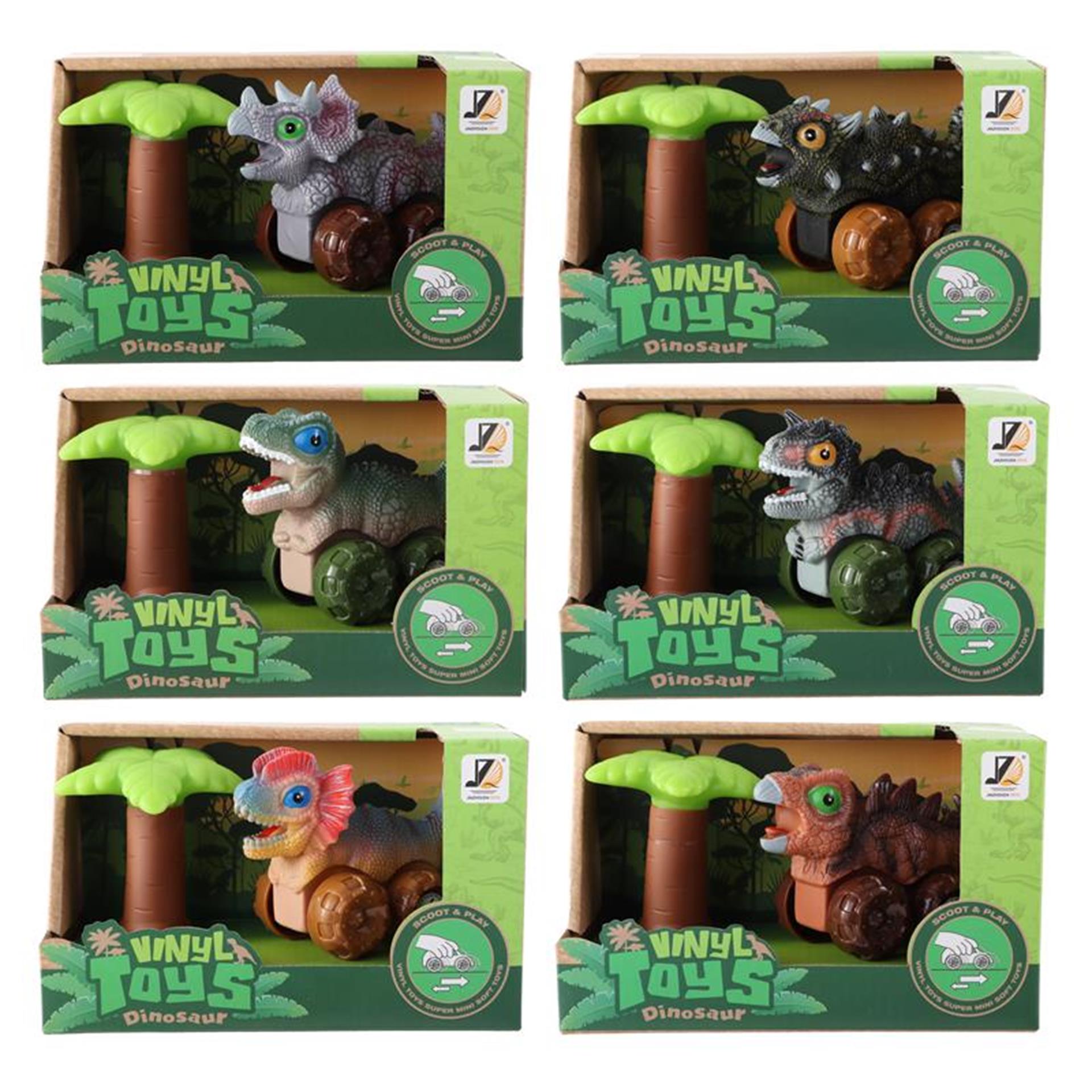 Baby-Dino-Auto 12cm mit Palme