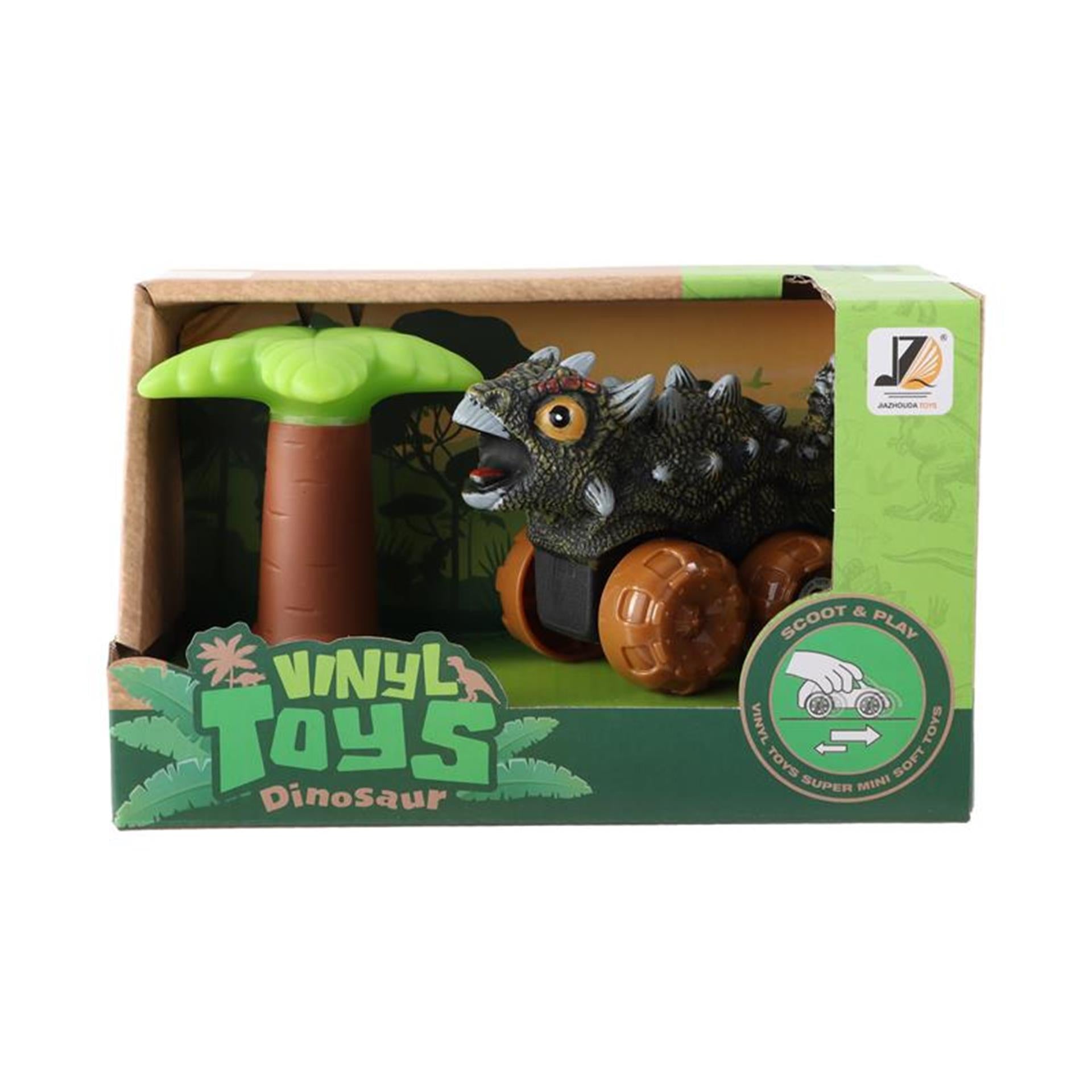 Baby-Dino-Auto 12cm mit Palme