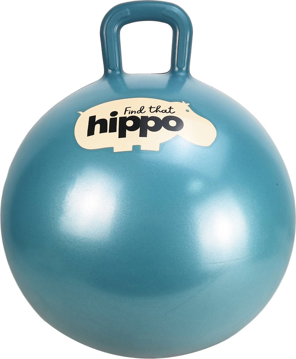 Find that Hippo-Hüpfball – dunkelblau – ø45 cm – inklusive Pumpe – Motorik und Gleichgewicht – 2+