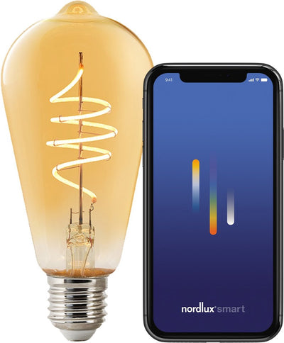 Nordlux LED ST64 E27 4,7-60 W 2200 K Edison Filament Gold Smart Dimmbar – 2770260