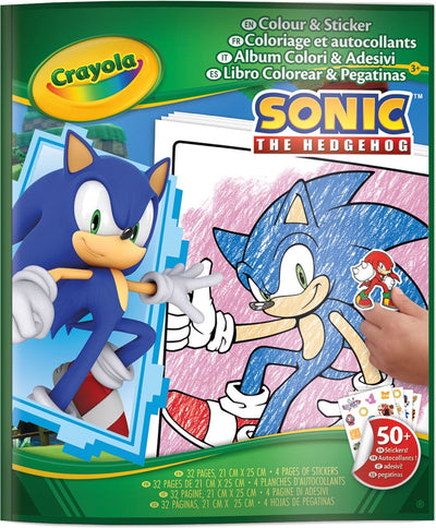 Crayola – Malbuch – Sonic-Malbuch mit Aufklebern