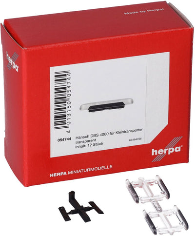 Herpa Hänsch DBS 4000 Schwenkbalkentransporter, transparent (12 Stk.)