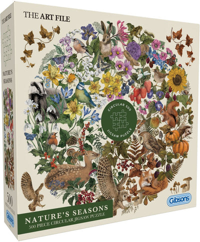 Gibsons – Jahreszeiten der Natur – die Kunstdatei – 500 XL-Teile – 49 x 49 cm – Puzzle für Erwachsene