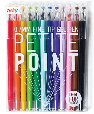 Ooly – Petite Point – 12 farbige Gelstifte