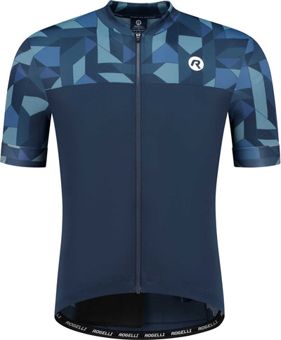 Rogelli Essential Graphic Fahrradshirt – kurze Ärmel – Herren – Blau – Größe S