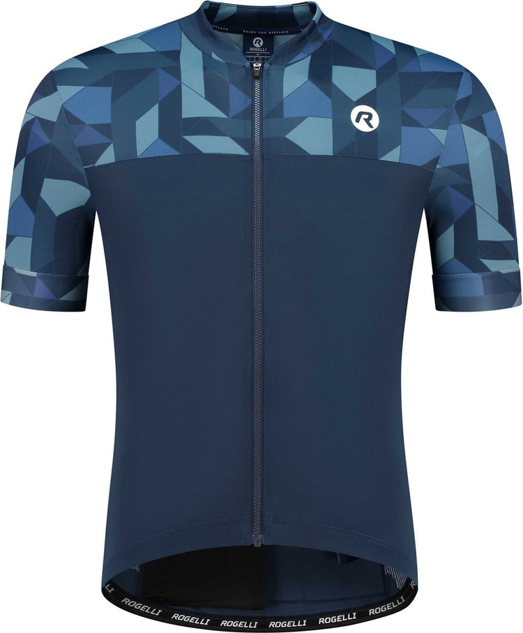 Rogelli Essential Graphic Fahrradshirt – kurze Ärmel – Herren – Blau – Größe S