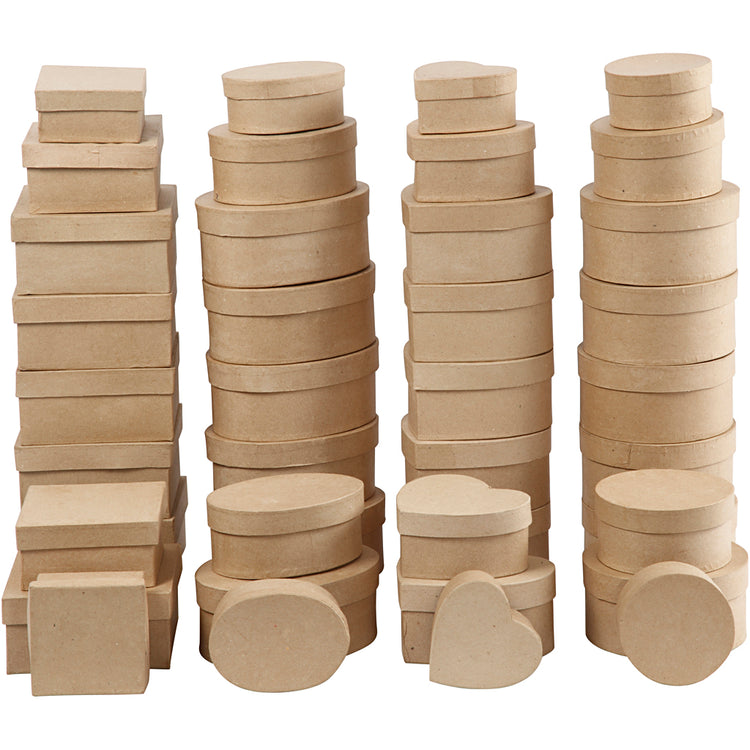 Creativ Firmenboxen, H: 5-7,5 cm, T 10-18 cm, 72 Stück 1 Box