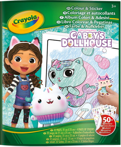 Crayola – Malbuch – Hobby-Paket – Gabbys Puppenhaus-Malbuch mit Aufklebern