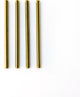Point-virgule – Cocktailstrohhalme – 4er-Set – Edelstahl – Gold – 14 cm