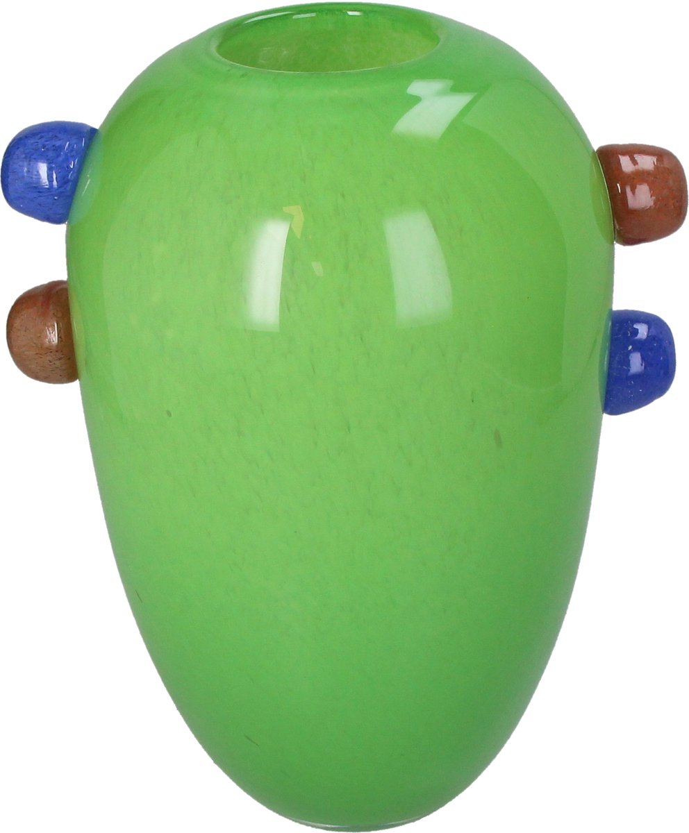HD Collection Vase Glas grün 22,5x17x27,5cm