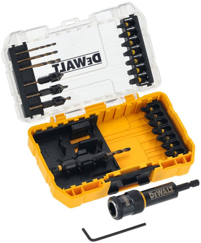 Dewalt DT70779T Flip Drive: Vorbohrer, Senkbohrer + Schraubbits + Halter im Set