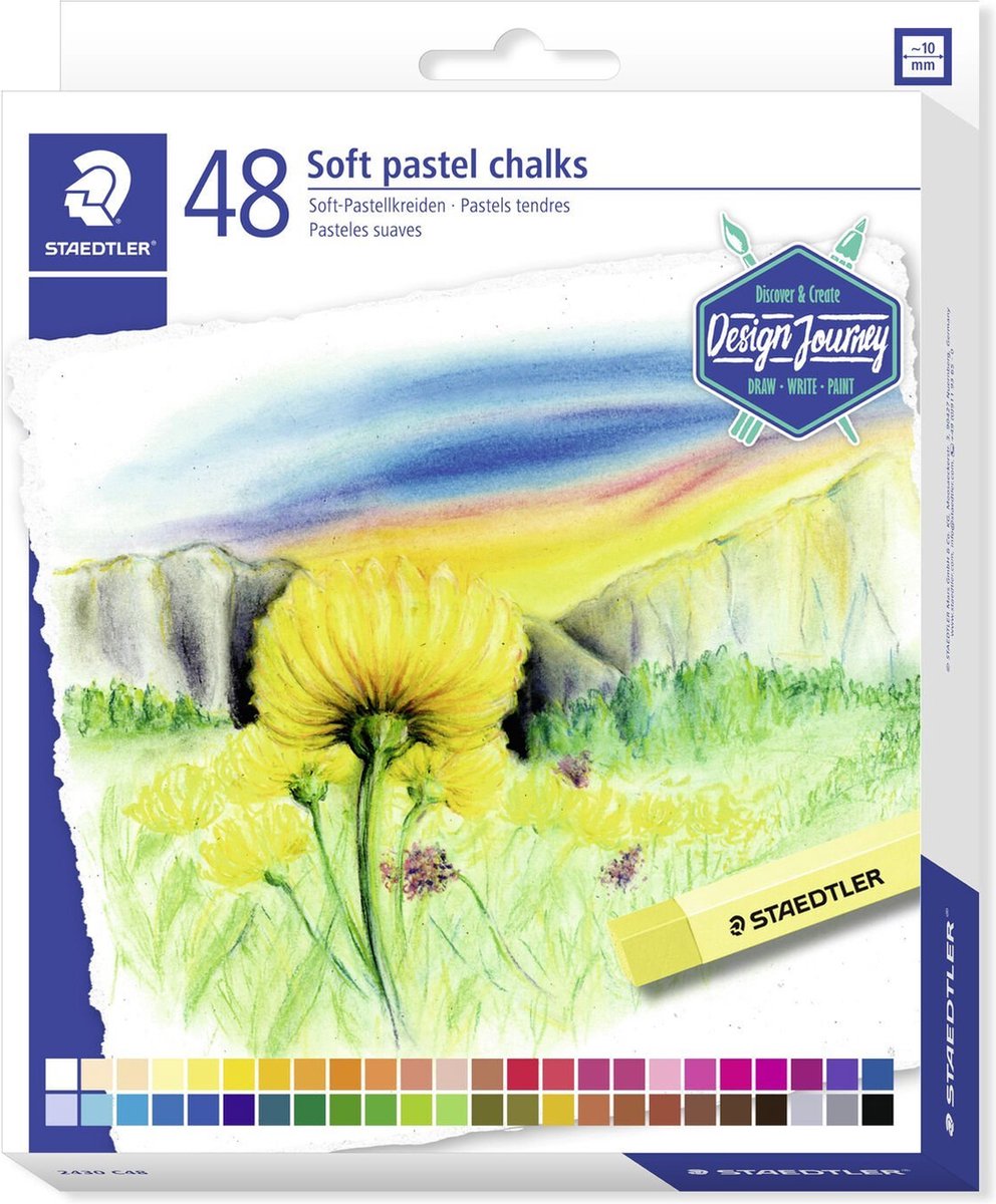 Staedtler Design Journey - Weiche Pastellkreide - Set 48-tlg