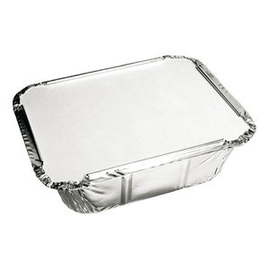 Depa Aluminiumbehälter 400 ml + Deckel 14x12x4 cm (25 Stück)