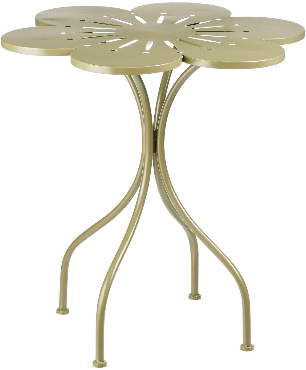 Glimmerdekorationen Fleuri Bistrotisch – H73 x ø70 cm – Eisen – Grün