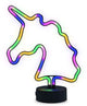 Partyfunlights - LED-Neon-Einhornlampe - Einhorn - mehrfarbig - über USB und Batterien