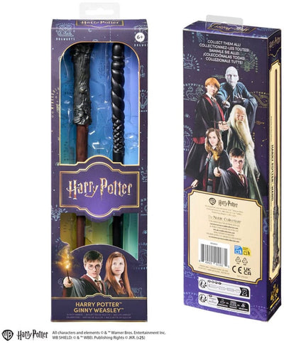 Noble Collection Harry Potter Doppelpack Rollenspiel Zauberstäbe Zauberstäbe Harry Potter Ginny Weasley Ginny Weasley 30 cm Nachbildung: verkleinert