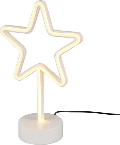 Rl Live Your Light Reality Star - Tischleuchte - Weiß - inkl. 1x SMD 1,5 W - USB-Anschluss - nicht dimmbar - für Batteriebetrieb geeignet