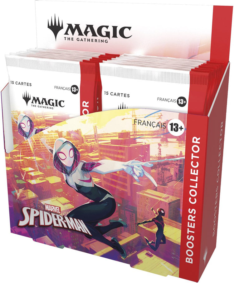 Wizards of the Coast LLC Magic: The Gathering – Display the Boosters Collector Marvel Spider-Man (12 Boosters) – FR