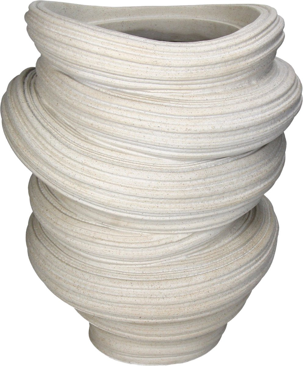 HD Collection Vase Polyresin Beige 26,7x24,5x32,6cm