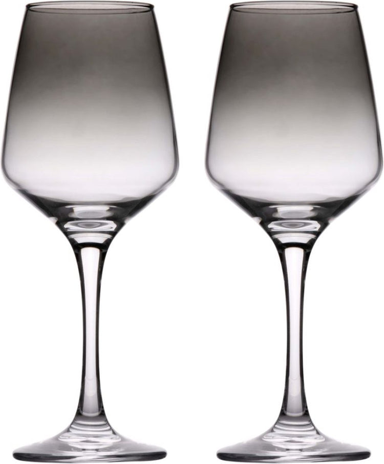 Alpina Weingläser-Set 4-teilig – geräuchertes Weinglas – 360 ml pro Glas – geeignet für Rot- und Weißwein