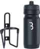 BBB Fahrrad-Kraftstofftank – Aluminium-Flaschenhalter mit Flasche – 550 ml – mattschwarz – Rennrad Mountainbike – Trinkflaschenhalter Fahrrad – BBC-03C