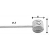 ELVEDES BREMSEIL Kabel Edelstahl 2250 mm 6427RVS-49-Box (100 Stück)