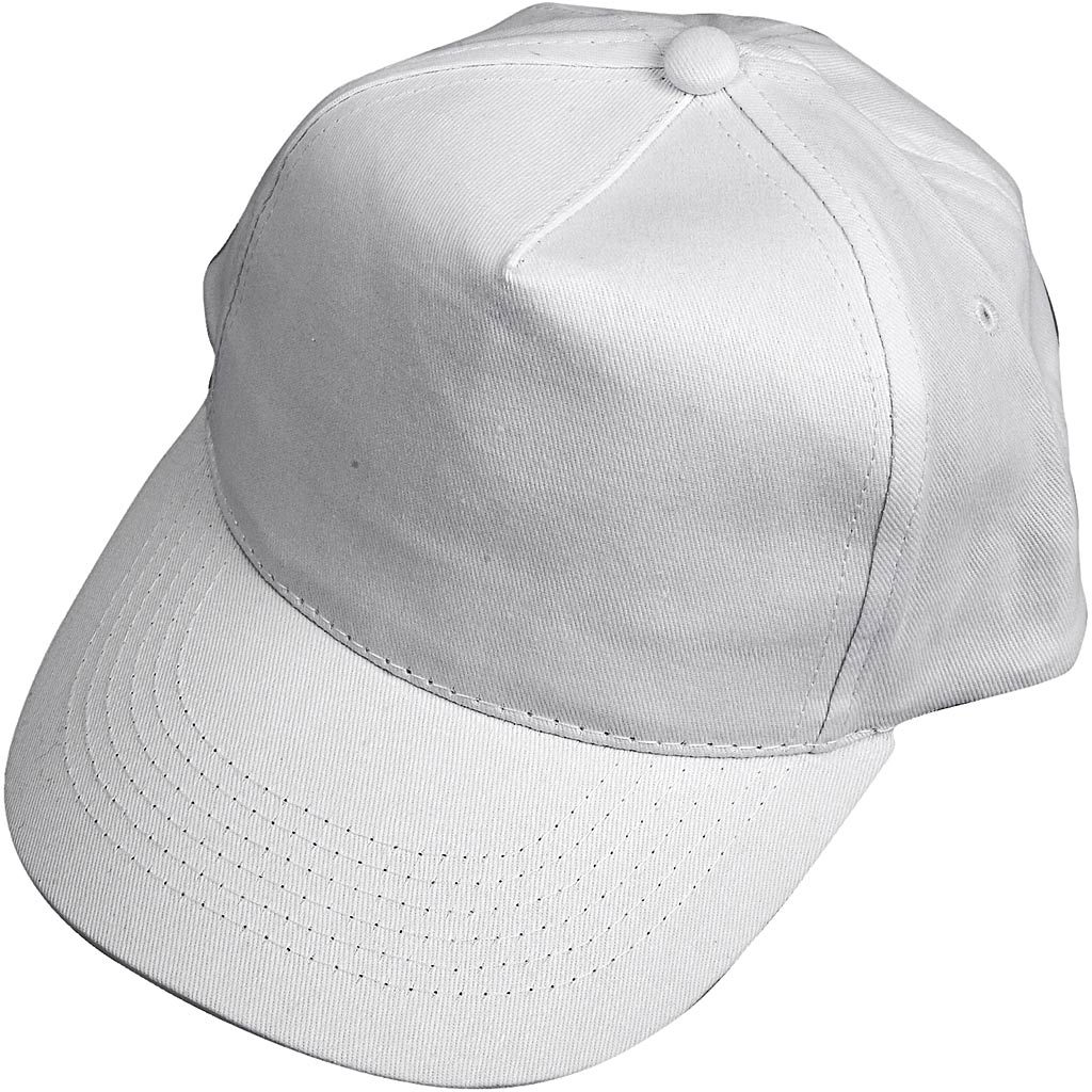 Creativ Firmenmütze, Größe 49,5-56 cm, weiß, 12 Stück 1 Box