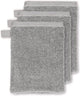 Vtwonen Groove 3er Set Waschlappen - Anthrazit - 16 x 22 cm 3er Set