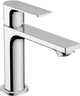 Hansgrohe rebris e – Waschtischarmatur – Einhebelbedienung – Kaltstart energiesparend – mit Ablaufgarnitur – Größe 110 mm – Chrom