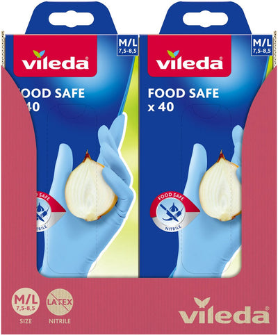 Vileda 1069902 - Handschuhe lebensmittelecht x40 | 12 Stück