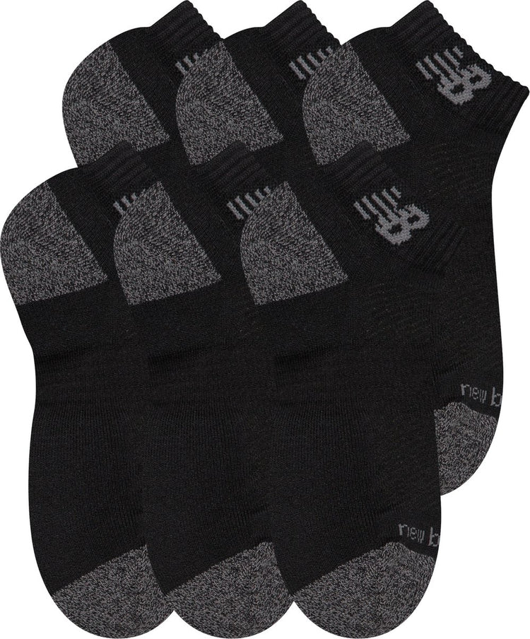 New Balance Active Low Cut Socken 6er-Pack Unisex-Sportsocken – Schwarz