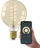 Calex Smart Filament LED-Lampe – E27 – warmweißes Licht – Gold – intelligente Beleuchtung – G95 – 7 W