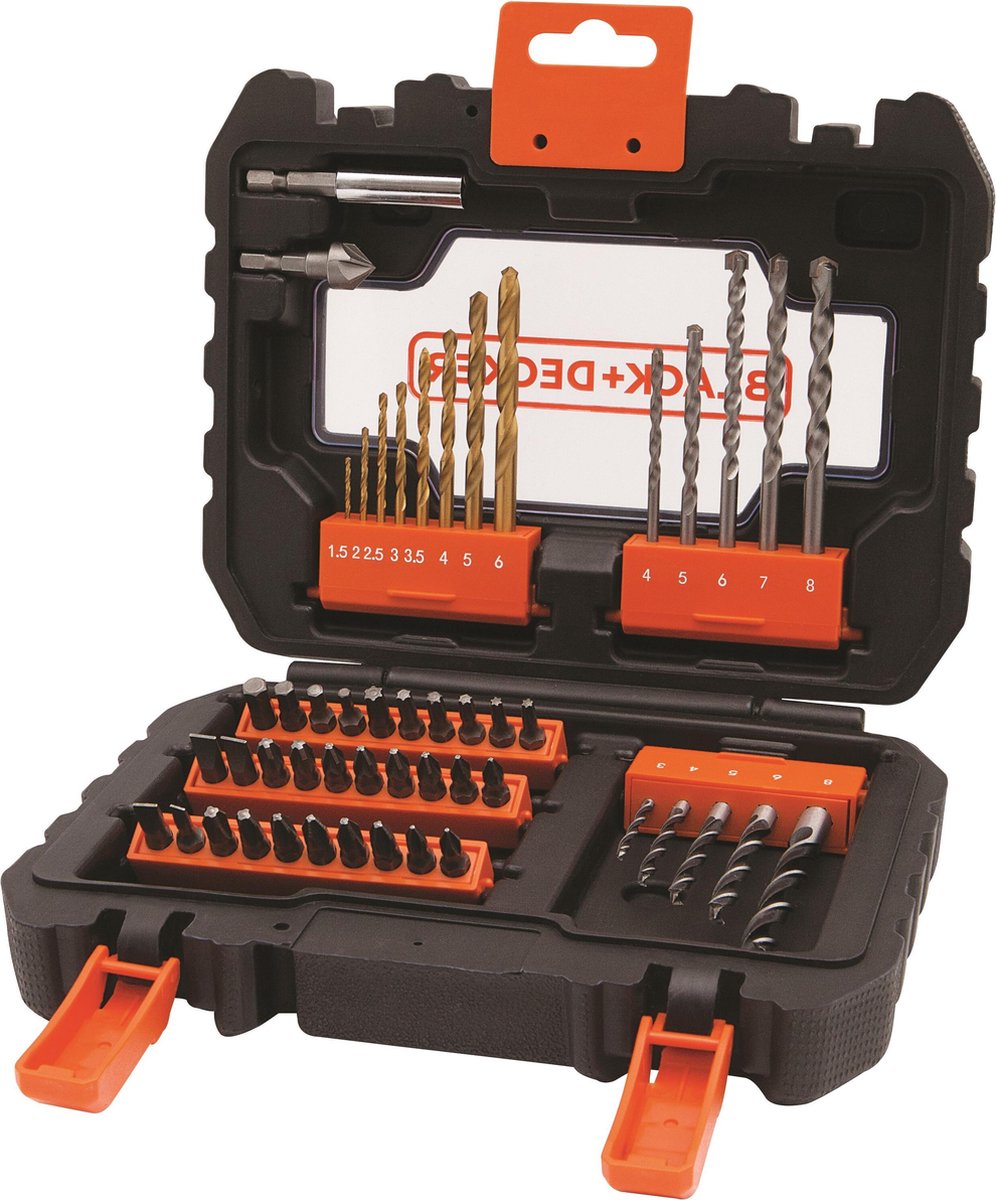 Black+Decker 50-teiliges Schraubenbohrer-Set – A7232-xj
