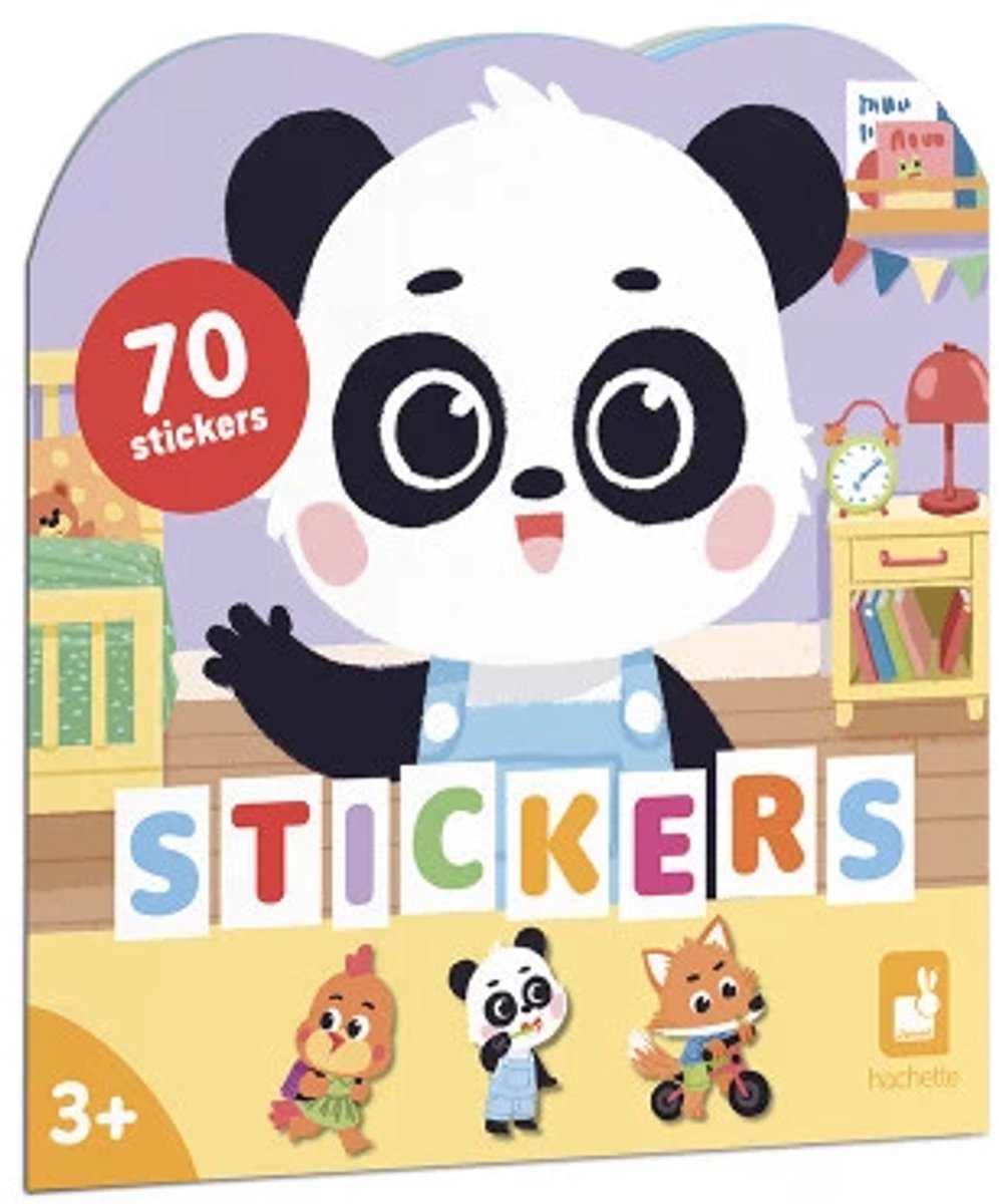 Janod - Stickerbuch - Mein Tag - 70 Sticker