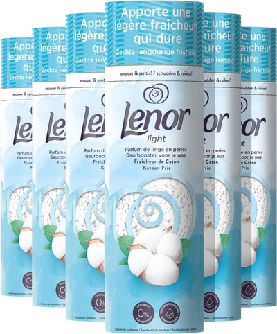 Lenor leichter Duftverstärker für Ihre Wäsche – Cotton Fresh – Wäscheparfüm – 6 x 235 Gramm