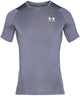 Under Armour UA HG Armour Comp SS-Gry Herren-Sportshirt – Castle Rock – Weiß