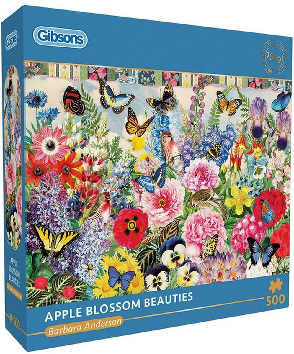 Gibsons – Apfelblütenschönheiten (von Barbara Anderson) – 500 Teile 48×34cm (B×H) – Puzzle für Erwachsene