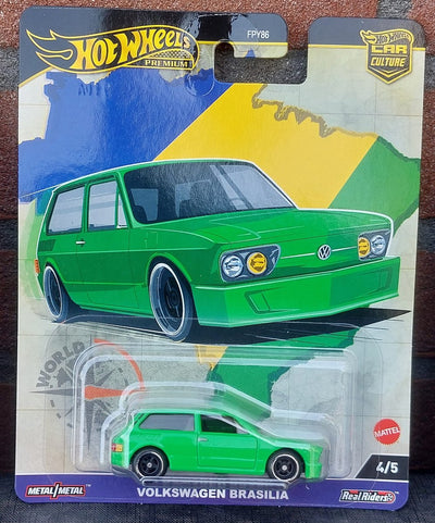 Hot Wheels HRV82 Car Culture Volkswagen Brasilia World Tour Spielzeugfahrzeug