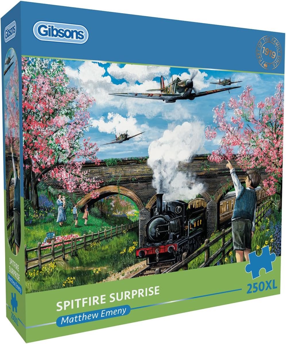 Gibsons – Spitfire-Überraschung (Spitfire-Überraschung) – Mathey Emeny – 250 XL-Teile – 48 x 34 cm – Puzzle für Erwachsene