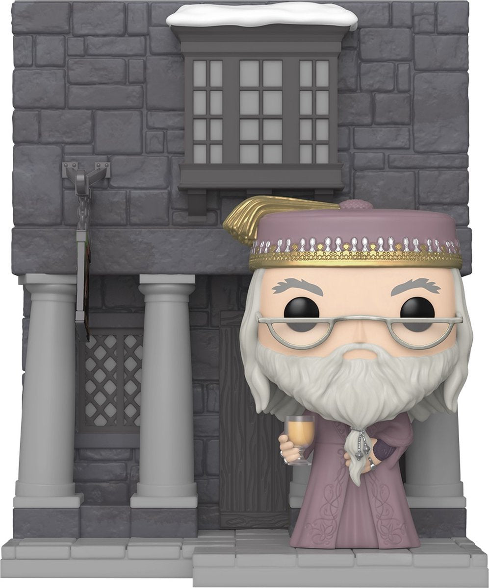 Funko Harry Potter Sammelfigur Pop! Deluxe-Vinyl – Jahrestag der Kammer des Schreckens – Hogsmeade, Schweinskopf mit Dumbledore, 9 cm, mehrfarbig