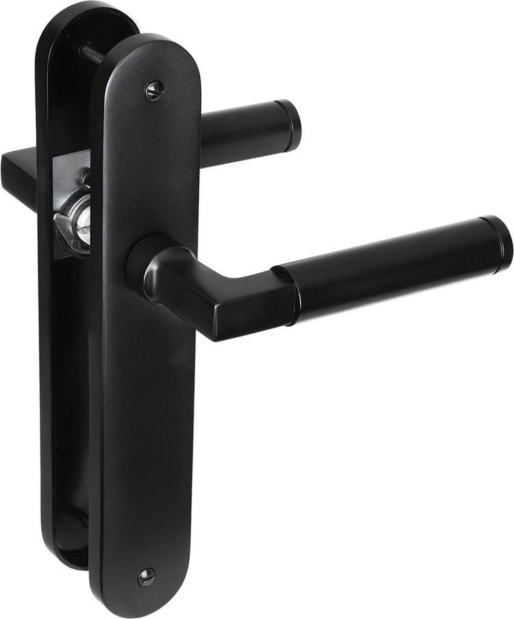 Impresso Aston Hocker mit Schild ovaler Blindschraube Aluminium schwarz