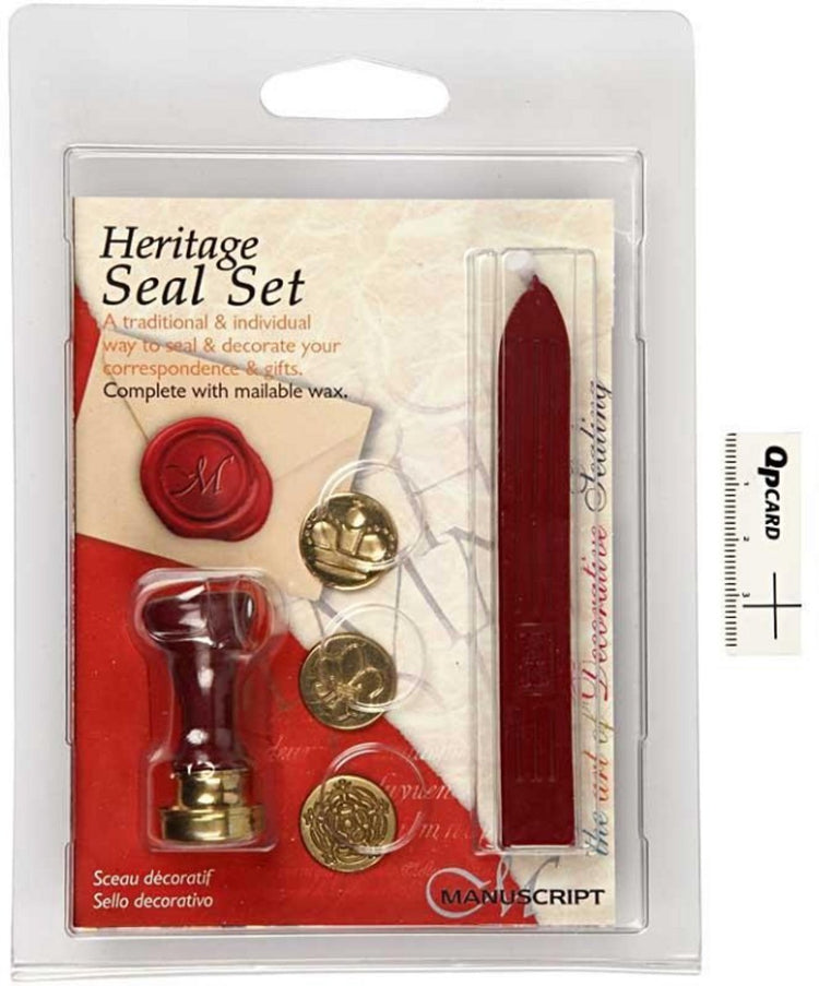 Creativ Company Seal Set, Kroon, Bloem, Französische Lilie, d 18 mm, 1 Set