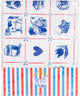 Blondes Amsterdam, Delfter Blond: Wachstuch verpackt 140x240cm