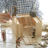 Creativ Company Eisstiele, L: 5,5+11,5+19+20 cm, B: 6+10+25 mm, natur, 4250 Stück 1 Box - afbeelding 2
