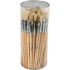 Creativ Company Nature Line Pinsel, Größe 1+2+3+4+5+6+7+8+9+10, L: 19,5-23 cm, B: 4-17 mm, flach, rund, 80 Stück 1 Box