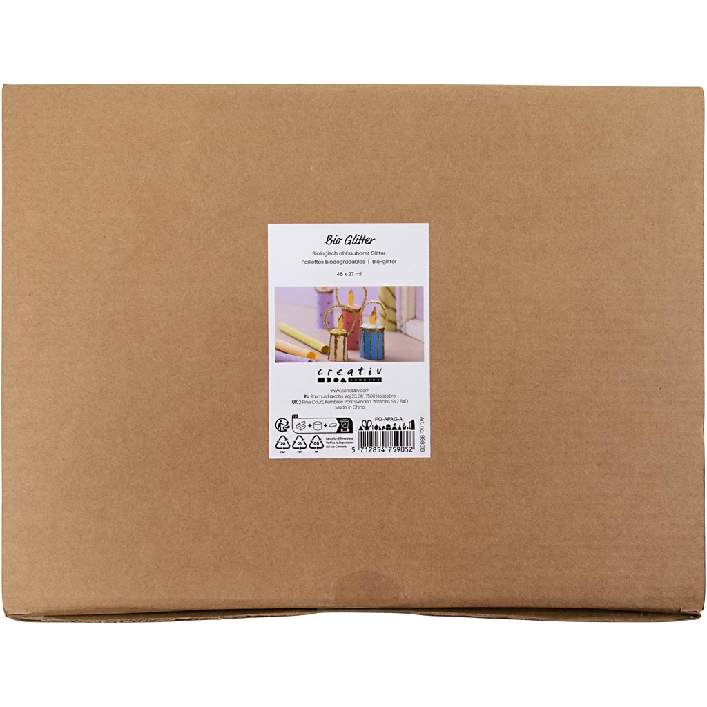 Creativ Company Bio Sparkles, verschiedene Farben, 46x27 ml 1 Box