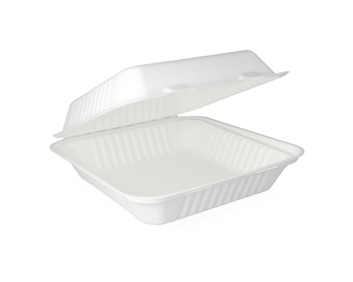 Menübox 1-fach Zuckerrohr PFAS-frei (50 Stück)