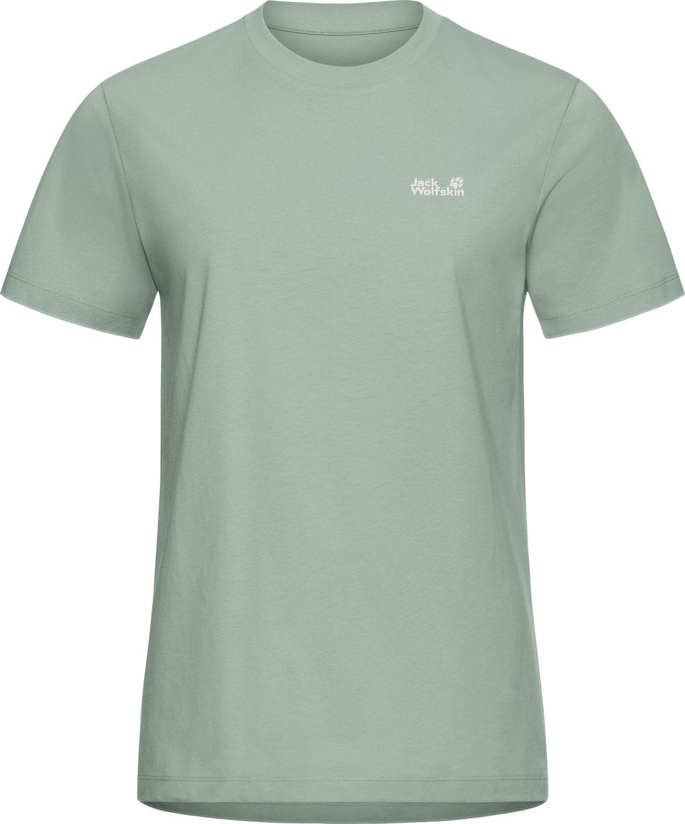 Jack Wolfskin Essential T W Damen Outdoor-Shirt – grünes Zinnia