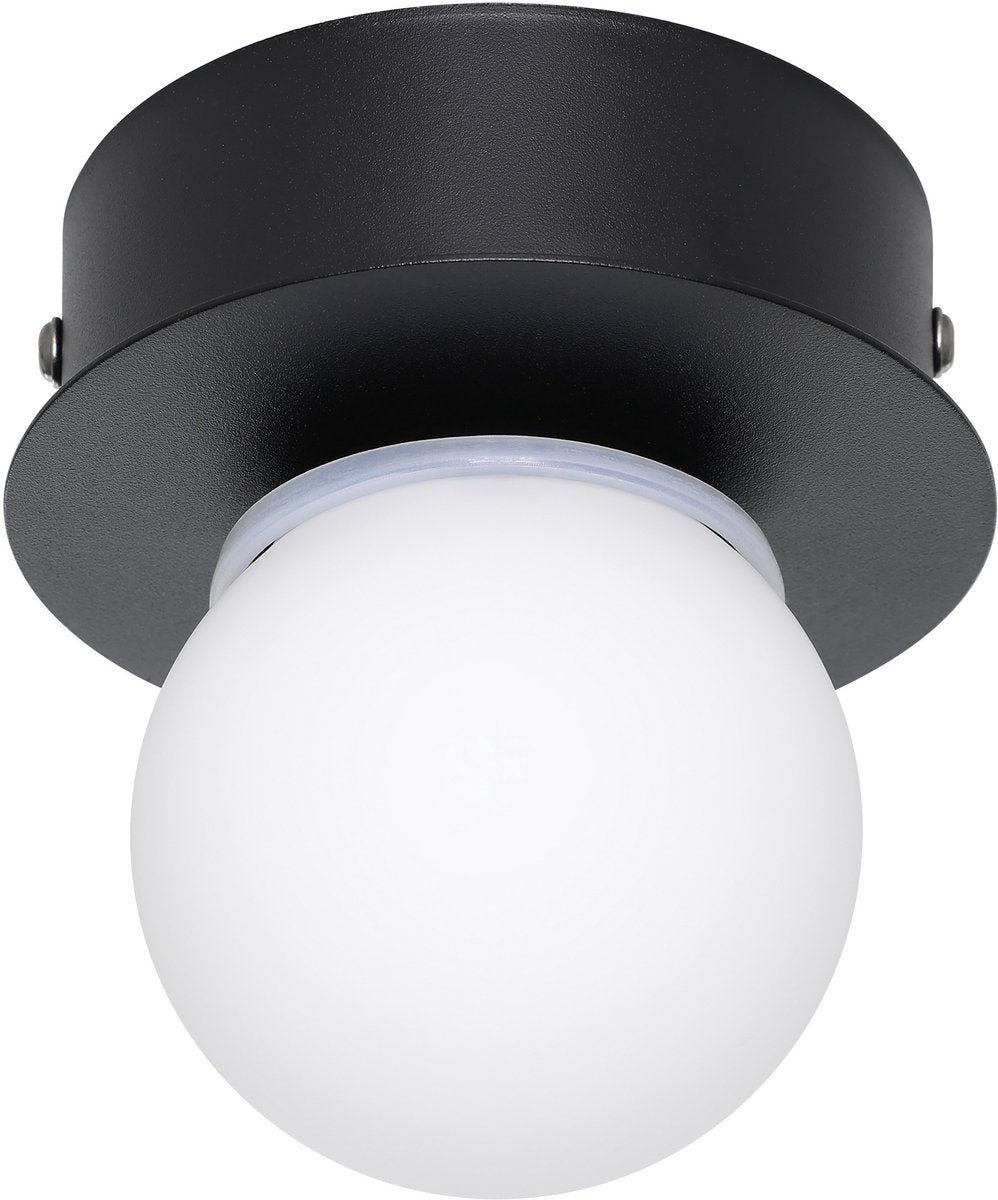 Eglo Mosiano Deckenleuchte - Wandleuchte - Badezimmer - LED - ø 11 cm - Schwarz und Weiß