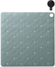 Sealskin ribb - rutschfeste Duschmatte 55x55 cm - grün - inklusive schwarzem Haken